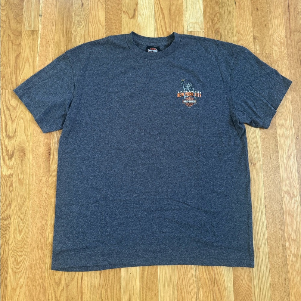 Men's XL Charcoal Dark Gray Harley Davidson New York City Graphic T-Shirt